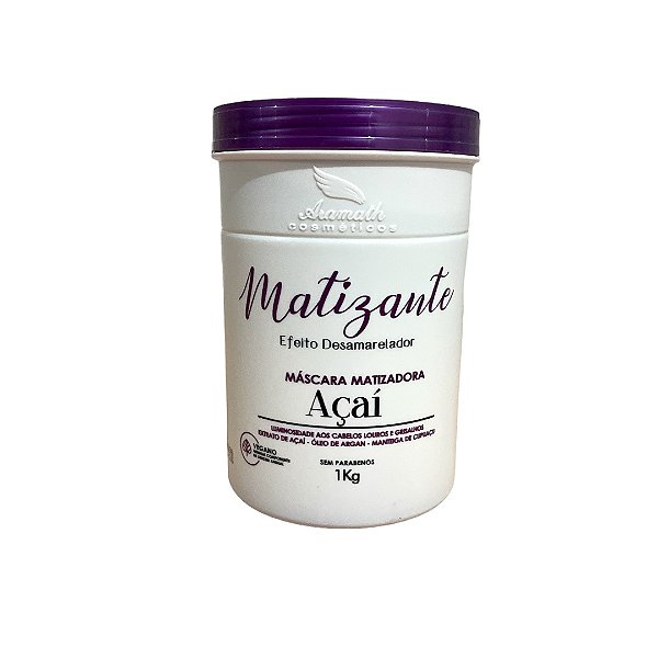 Máscara De Hidratação Matizante Aramath Extrato De Açai 1 Kg