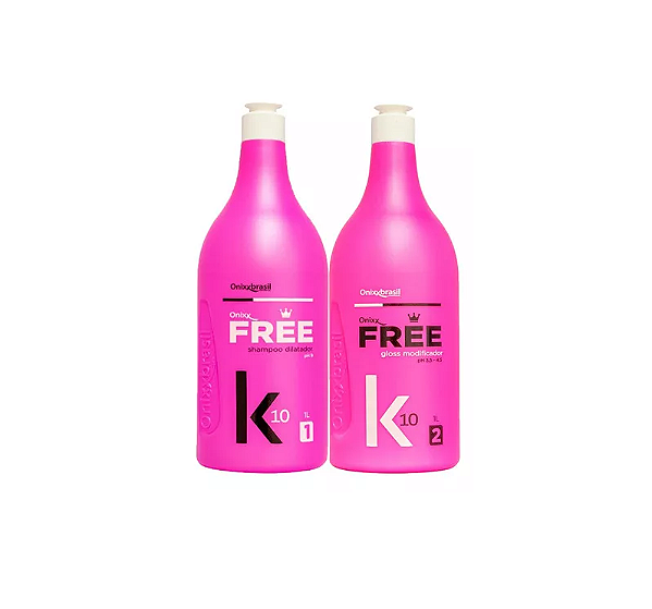 kit Progressiva Gloss Modificador Onixx Brasil Free K10 2x1000ml
