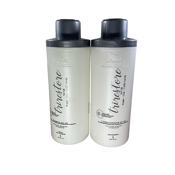 Shampoo e condicionador tri restore aramath 2x1000ml