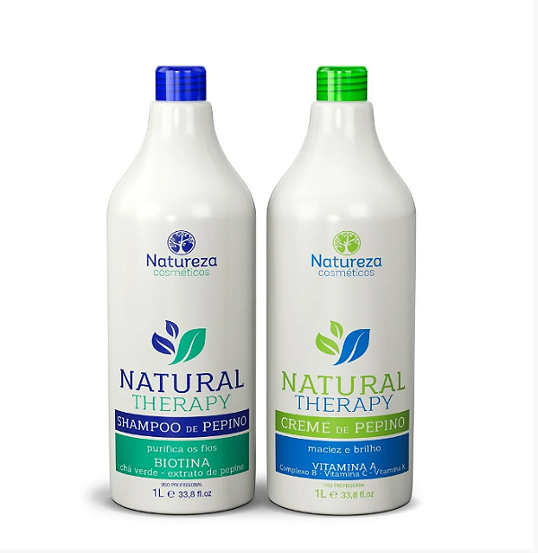Kit Shampoo E Creme De Pepino Natureza Cosméticos 2x1000ml