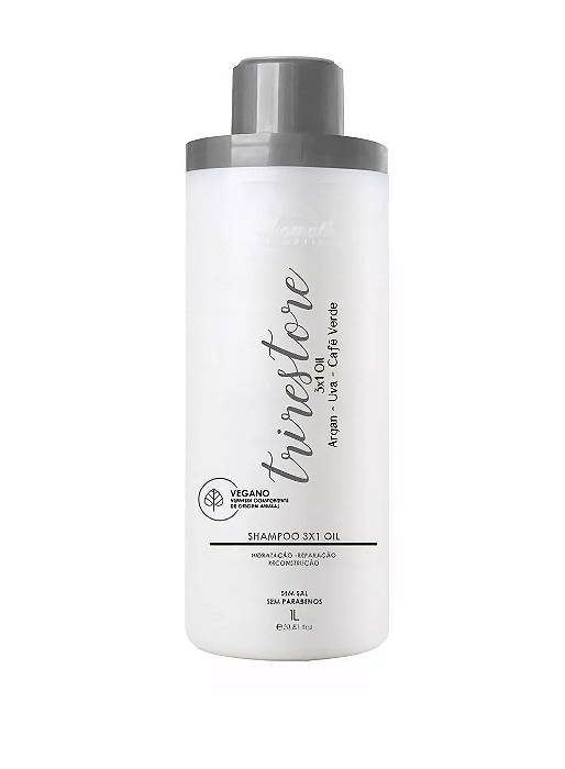 Shampoo Potencializado Tri Restore Argan Oil Aramath 1 Lt