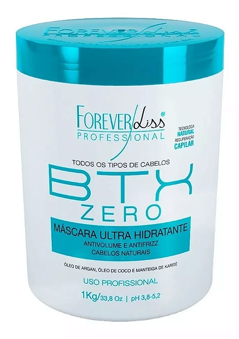 Forever Liss Máscara Btx Zero Hidratante Sem Formol 1kg