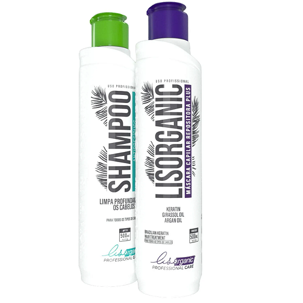 Kit Progressiva Semi Definitiva Lisorganic Sem Formol 2x500ml