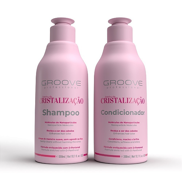 Kit Banho De Cristalização Shampoo+Condicionador Groove 2x300ml