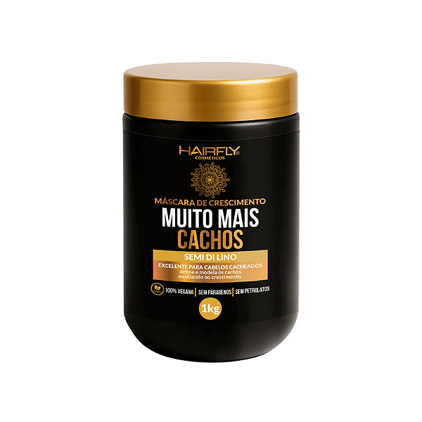 Máscara Muito Mais Cachos Hair Fly Semi Di Lino-1kg