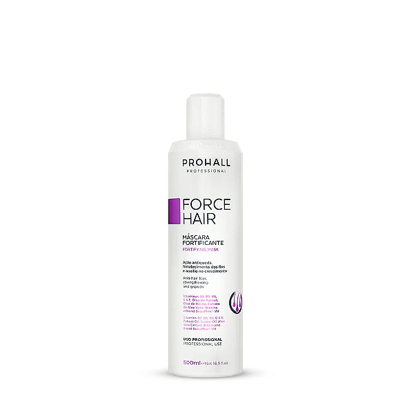 Máscara De Crescimento Fortificante Force Hair 500ml Prohall