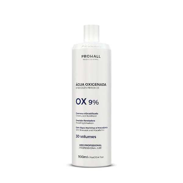 Prohall Água Oxigenada OX 30 Volumes Cream - 900ml