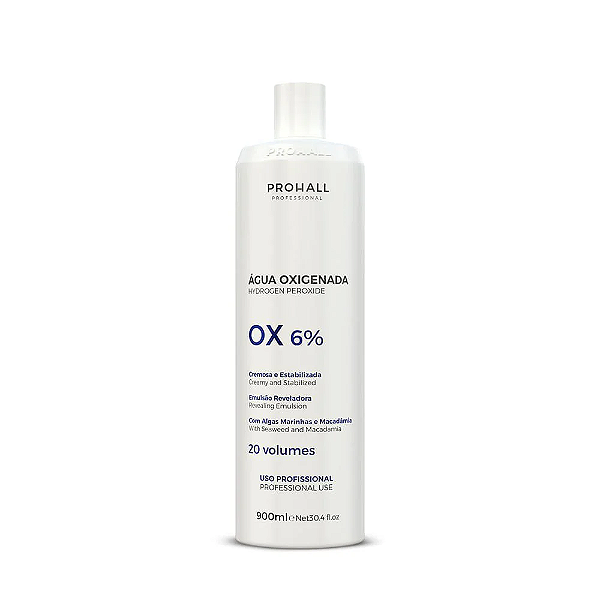 Prohall Água Oxigenada OX 20 Volumes Cream - 900ml