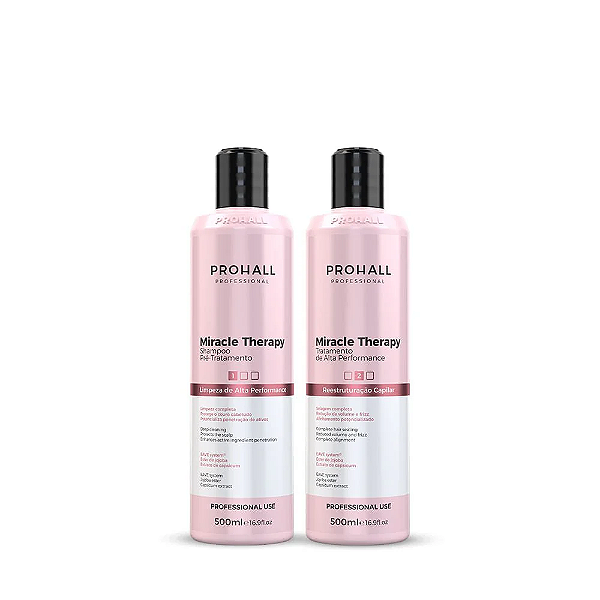 Kit Reestruturação Capilar Miracle Therapy Liss-PROHALL