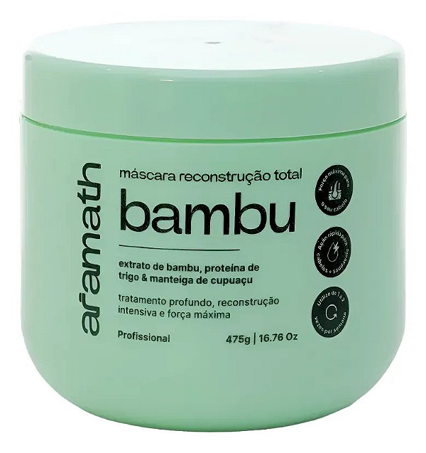 Máscara De Hidratação Broto De Bambu Aramath-475gr