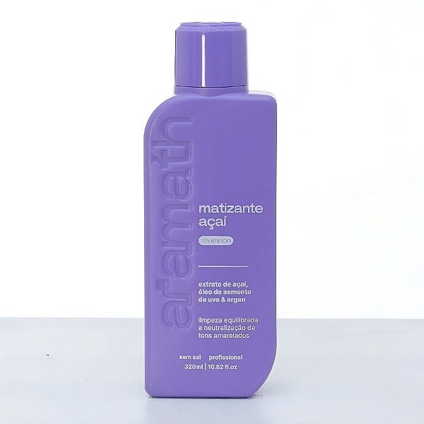 shampoo matizante aramath extrato de açaí-320ML