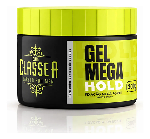 Gel Fixação Mega Forte Classe A 300g Mega Hold Incolor