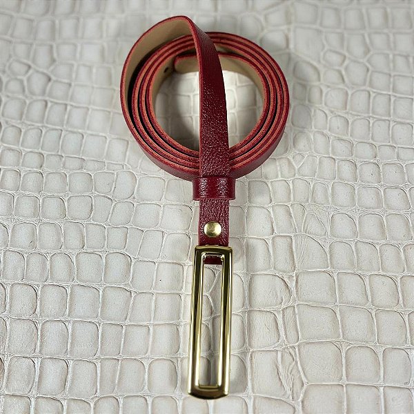 CINTO EVA BORDO : COURO LEGÍTIMO  - LARGURA DO CINTO 1,4CM