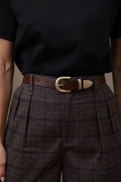 CINTO BIANCA CHOCOLATE - COURO LEGÍTIMO - LARGURA DO CINTO 2,5CM