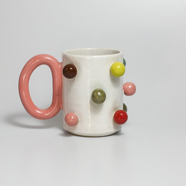 Caneca Pop - Alça Rosa