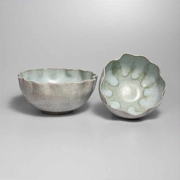 Conjunto de Bowls Branco e Azul