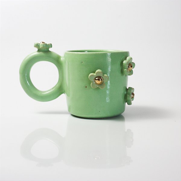 Caneca Jardins de Monet Verde 180 ml