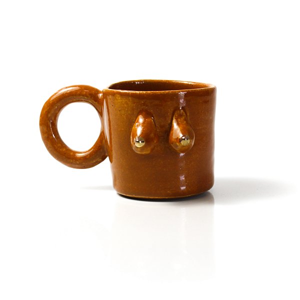 Caneca Peitinhos Ocre - 180 ml