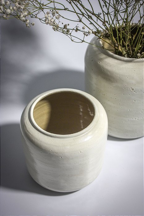Vaso Branco Baixo