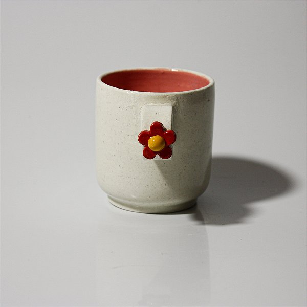 Caneca Anel Flowers - Vermelha