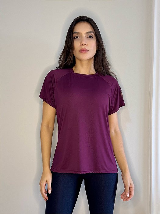 Camiseta Mari vinho