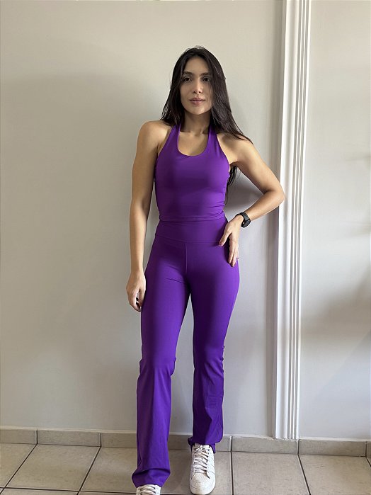 Calça Flare roxo