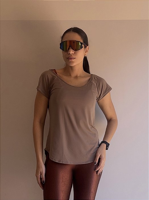 Camiseta Sarah caramelo