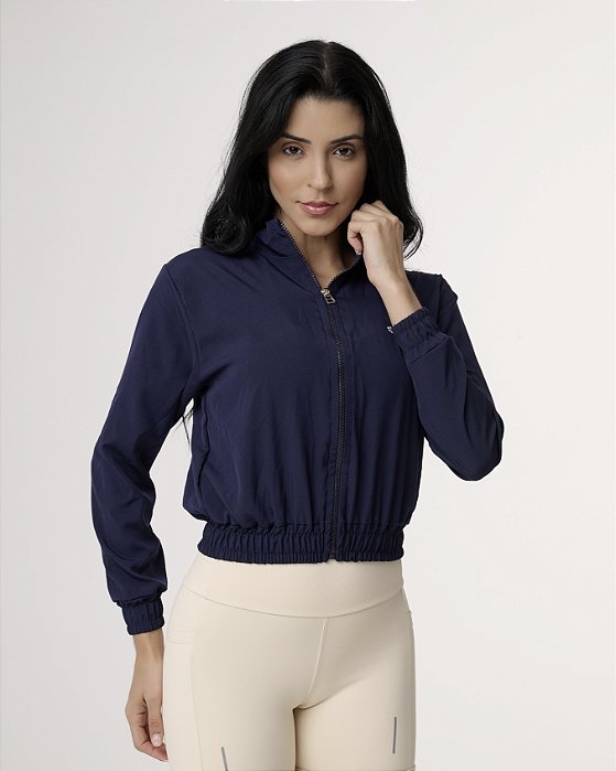 Jaqueta Bomber azul marinho