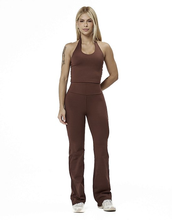 Blusa Flare marrom