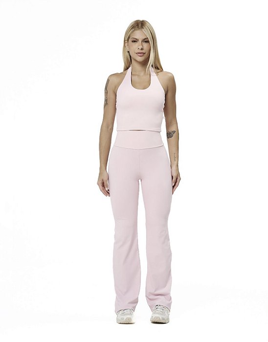 Blusa Flare rosa bebê