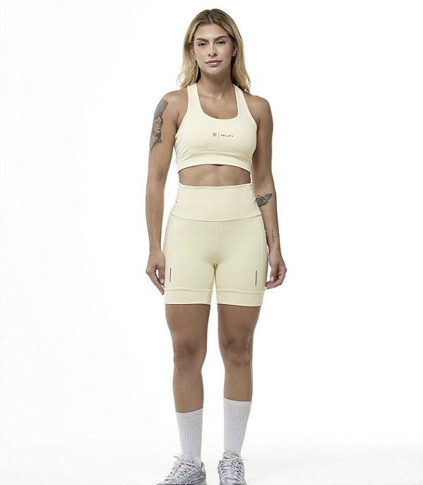 Short Myla amarelo manteiga