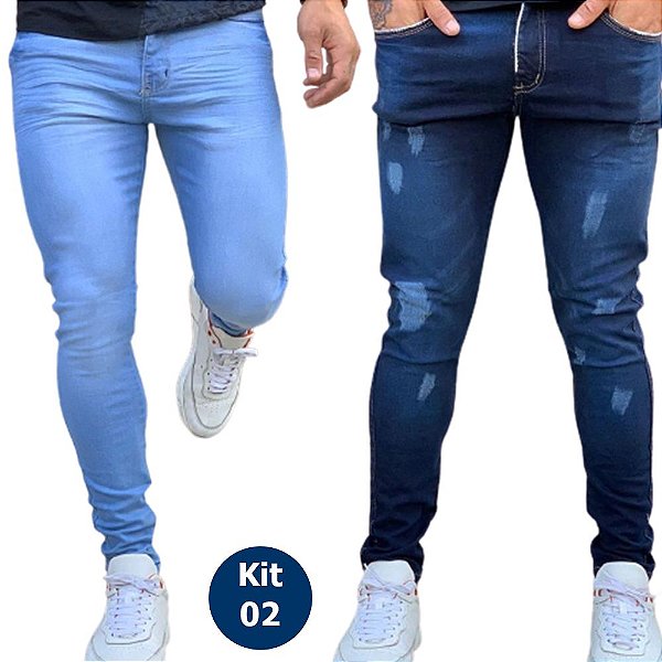 Kit 2 Calças Skinny – Masculinas Premium