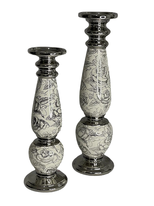 CASTIÇAL FLORAL M