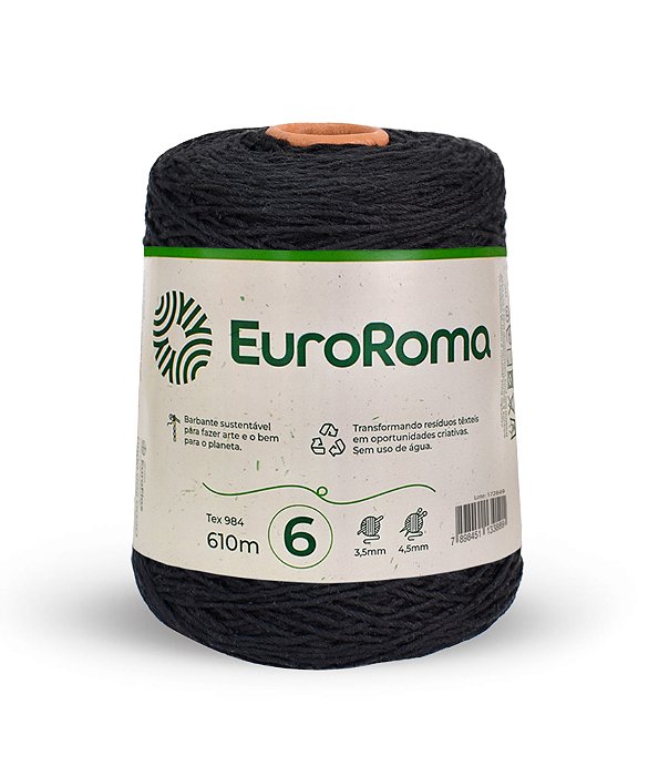 EuroRoma 610m n.6 cor 250 - Preto