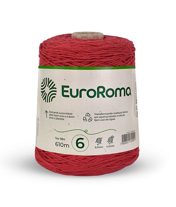EuroRoma 610m n.6 cor 1000 - Vermelho