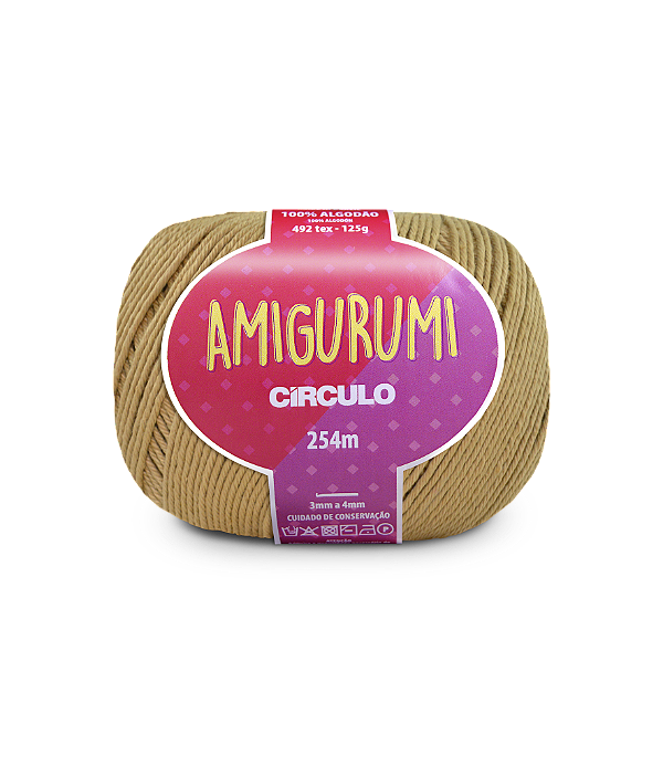 Amigurumi Circulo 254mt - cor 7076-Caramelito