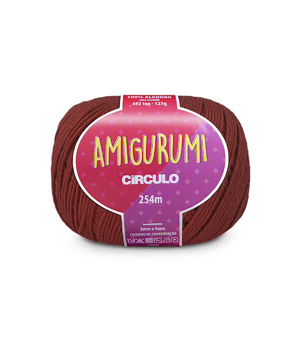 Amigurumi Circulo 254mt - cor 7078- Pimenta Rosa