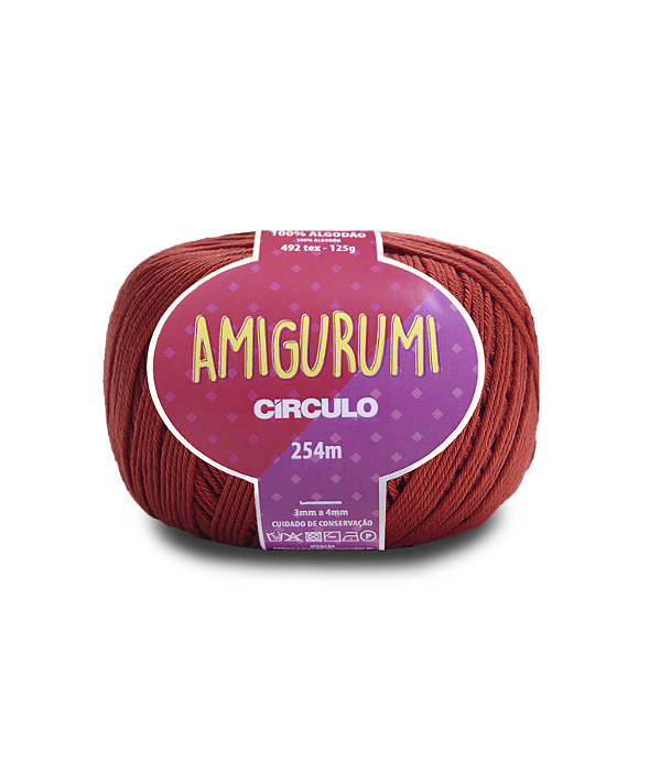 Amigurumi Circulo 254mt - cor 3583-Cereja