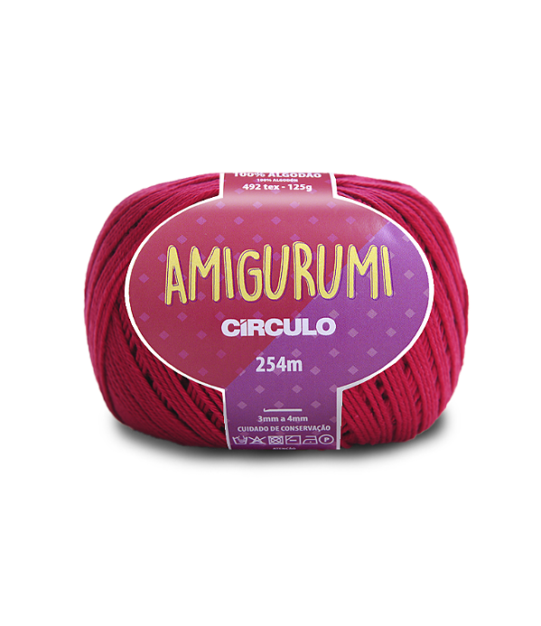 Amigurumi Circulo 254mt - cor 3611-Rubi