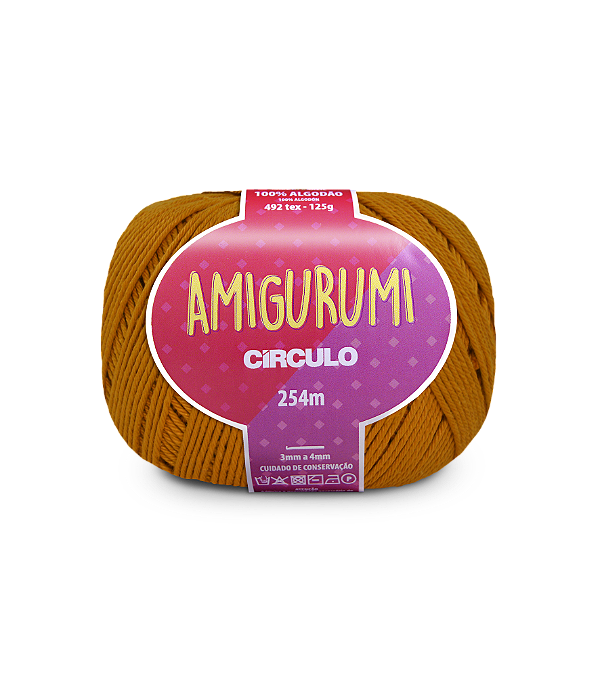 Amigurumi Circulo 254mt - cor 4131-Dark Cheddar