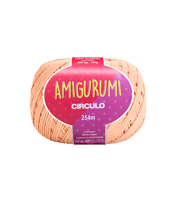 Amigurumi Circulo 254mt - cor 4224-Peach Fuzz