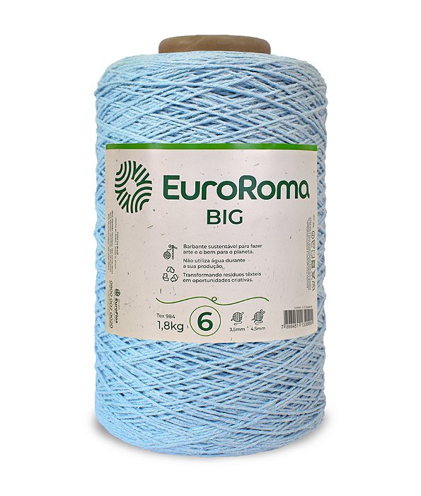 EuroRoma 1,8 kg nº 6 cor 900 - Azul Bebê
