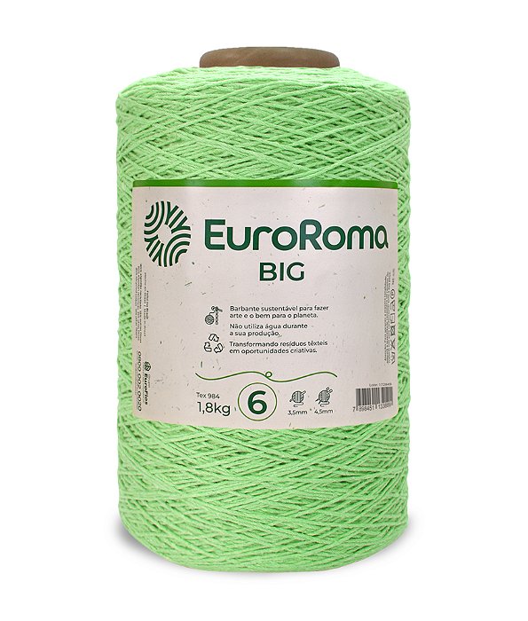 EuroRoma 1,8 kg nº 6 cor 801 - Verde Limão