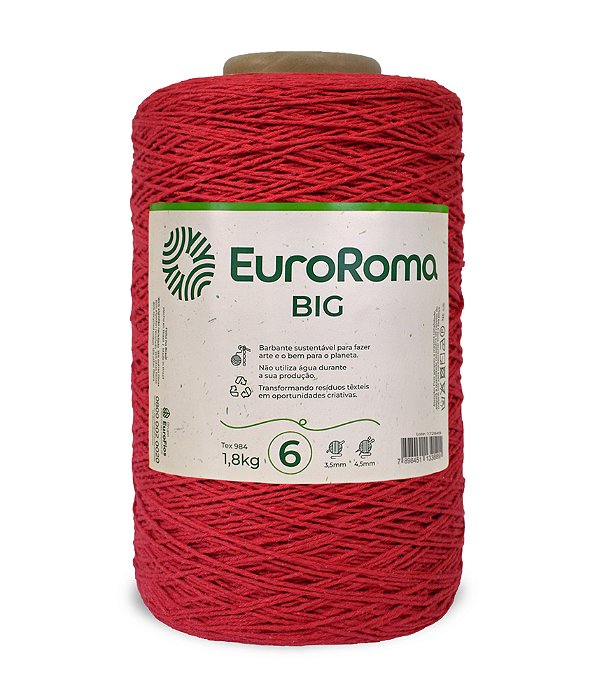 EuroRoma 1,8 kg nº 6 cor 1000 - Vermelho