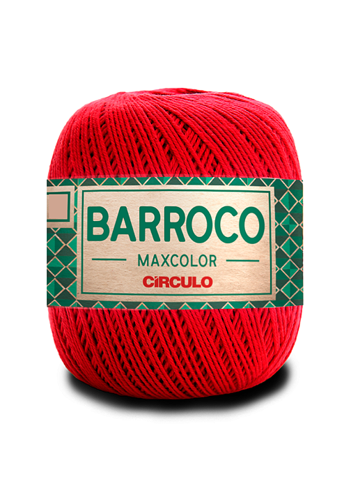 Barroco MaxColor nº6 400g Cor 3402- Vermelho-Circulo