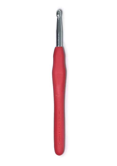 Agulha de Crochê Soft com Cabo Emborrachado 6,0mm