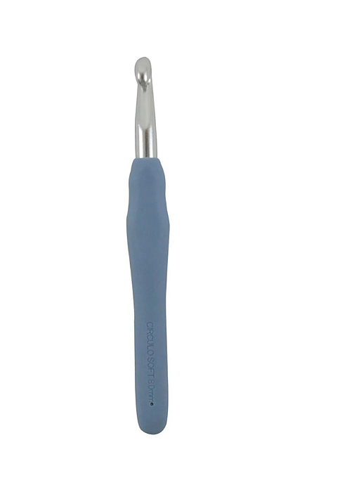Agulha de Crochê Soft com Cabo Emborrachado 8,0mm