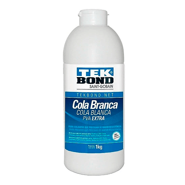 Cola Branca PVA Extra Artesanato 1Kg - Tekbond