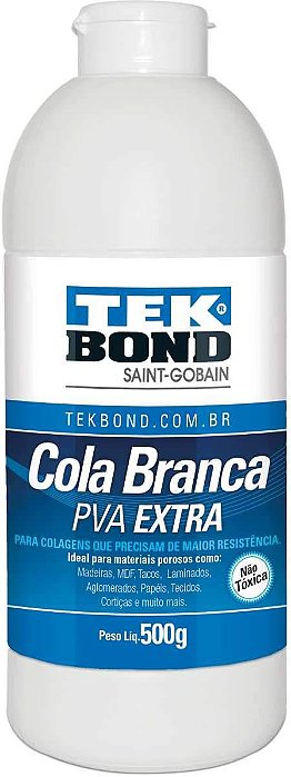 Cola Branca PVA Extra Artesanato 500g - Tekbond