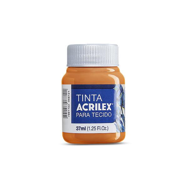 Tinta  Acrilex  Para Tecido Fosca Cor 517 Laranja 37ml
